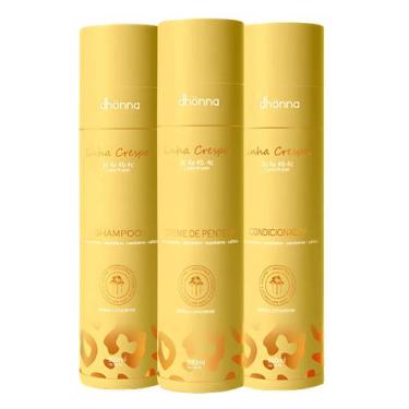 Imagem de Trio Crespos Shampoo, Condicionador e Creme De Pentear - Dhonna  Nutri
