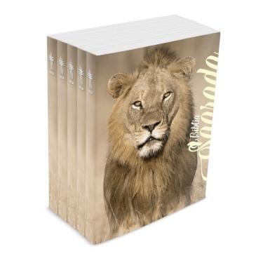 Imagem de Kit com 5 Bíblias do Leão no campo de trigo - Brochura - NTLH