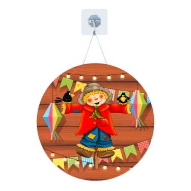Imagem de Placa Enfeite Porta Guirlanda Decorativa MDF Adesivado Festa Junina 25cm (GP-FJN0002)
