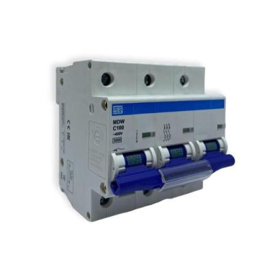 Imagem de Minidisjuntor Tripolar 100a Mdw-C 100- 3 Curva C Weg