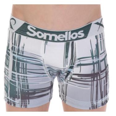 Imagem de Cueca boxer infantil somellos - SOMELLOS , M, Estampada