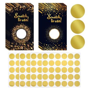 Imagem de INKNOTE 120 peças, vales de presente, raspadinhas para pequenas empresas, para salão de beleza, salão de beleza, spa, restaurante, cupom, faça você mesmo, para festas de aniversário, casamento, chá de