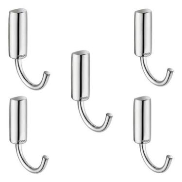 Imagem de Kit 5 Peças Cabide Banheiro Idea Cromado Docol 00585906