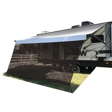 Imagem de Tentproinc Tela de Proteção Solar para Toldo de Rv 8'x15' 3''(Adequado para Toldo de 16') Tela de Proteção Solar de Malha para Toldo de Rv, Trailer de Acampamento, Trailer, Toldo(8' X 15'3'' - Medid