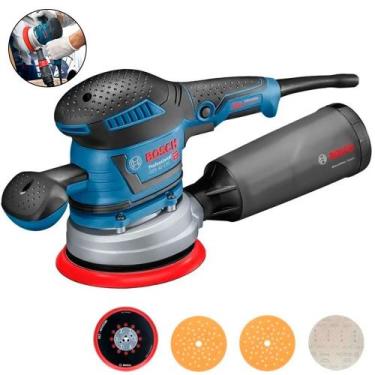 Imagem de Lixadeira roto orbital 6" 400w c/ coletor gex 40150 110v/220v - BOSCH,