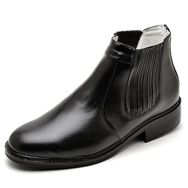Imagem de Botina de Couro Masculina Legitimo Preto (41)