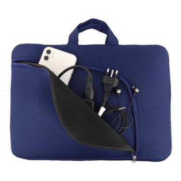 Imagem de Case Capa Mochila Bolsa de Notebook Slim Com Bolso Alça Compacta 13 14 15 17 Polegadas Capa (Azul, 17'' Polegadas)