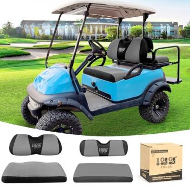 Imagem de 10L0L Capas de assento de carrinho de golfe dianteiras traseiras para Yamaha G29 Drive, Club Car Precedent e Club Car DS, feitas com tecido de poliéster de malha de ar 3D, respirável, lavável -