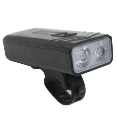 Imagem de Farol Lanterna Led Recarregável 2 Leds Para Bicicleta - All Connect SC