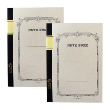 Imagem de ツバメノート Caderno Tsubame, B5, régua horizontal, 0,3 polegadas (8 mm) x 28 linhas, 30 folhas W3001, pacote com 2 W30S-2P