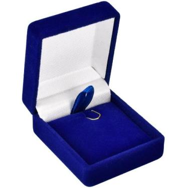 Imagem de Mini Estojo de Veludo para Joias (pingente) - Rei Dos Estojos, Azul