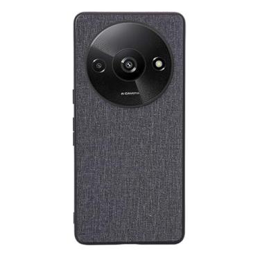 Imagem de Capas Compatível com Xiaomi Redmi A3,Design de padrão de tela,Pproteção completa de 360°,Pplástico macio,Proteção contra queda-Black