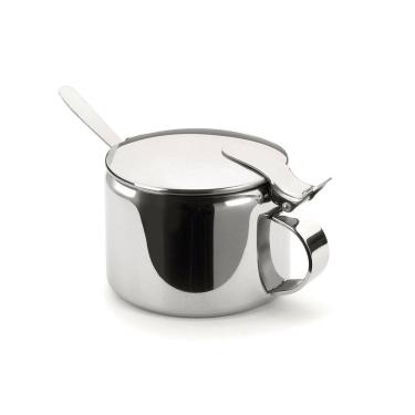 Imagem de Açucareiro em Inox com Colher Tampa Forma 250g Mesa Chá Café