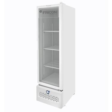 Imagem de Expositor Vertical Tripla Ação Porta de Vidro 284 Litros Fricon VCET284-1V000 Branco 127V