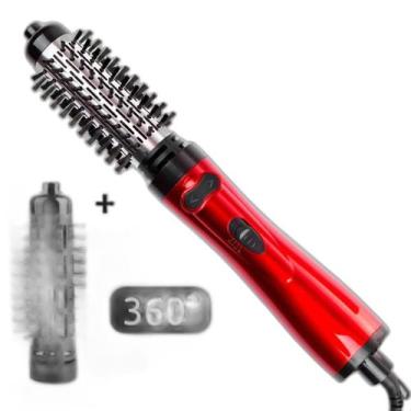Imagem de Escova Rotativa 2 Em 1 Rotação 360 Alisa E Modela Cabelo - Bivena