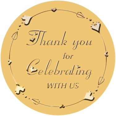 Imagem de CRASPIRE 100 peças, adesivos redondos autoadesivos de folha dourada de 5 cm, selos de certificado para envelopes, cartão de convite, diplomas, prêmios, decoração de presente de formatura