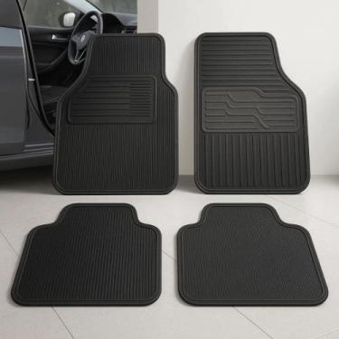 Imagem de Kit Jogo Tapete Automotivo Universal Carro Borracha - Politap