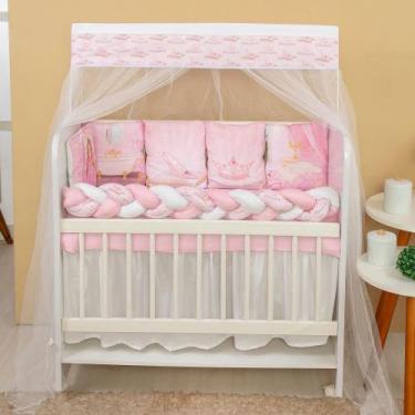 Imagem de Kit Mini Berço 13 peças para Bebê Menina Duquesa - AVM Enxovais