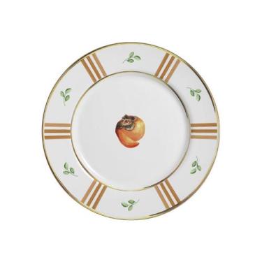 Imagem de Conjunto com 6 Pratos Raso Fall Filete Ouro Ø29cm - Alleanza Cerâmica