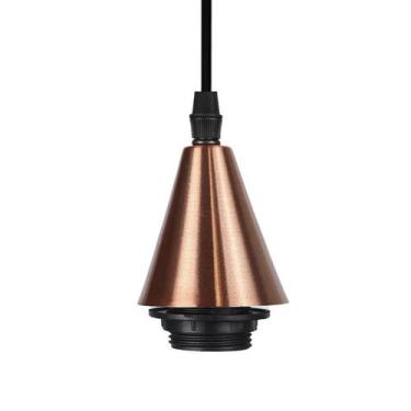 Imagem de Conjunto Para Pendente Kit Base + Soquete E27 Bivolt Ouro - Taschibra