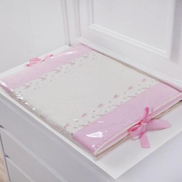 Imagem de Trocador De Cômoda Fraldas Floral Rosa