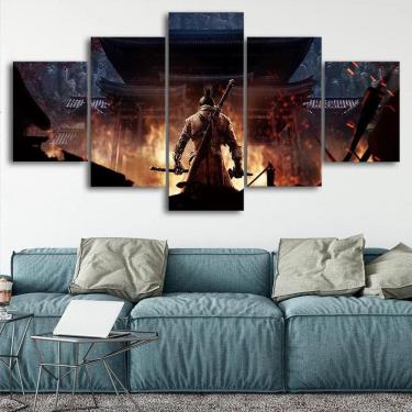 Imagem de Quadro Decorativo Mosaico 5 Peças Sekiro