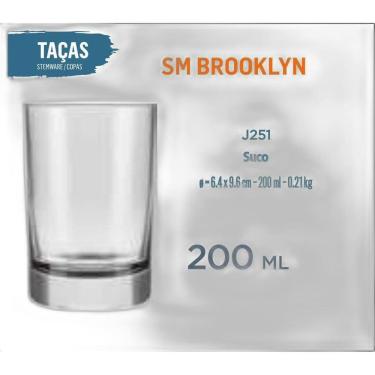 Imagem de 12 Copos Brooklyn 200Ml Água Refrigerante Suco Batida
