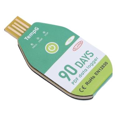 Imagem de Sanpyl Digital PDF USB Temperature Data Logger, Gravador de Temperatura Descartável Com 18000 Pontos, IP67 à Prova de água, para Transporte de Cadeia de Frio Congelada (90 dias)