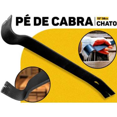 Imagem de Pé De Cabra Chato 15 Polegadas 38cm Bramix Aço Reforçado P/ Construção