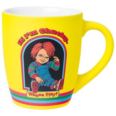 Imagem de Silver Buffalo Chucky Vintage Comic Hi I'm Chucky Caneca de cerâmica curva jumbo de 740 ml