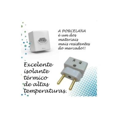 Imagem de Kit 5 Adaptadores de Porcelana Anti- Chamas (Chapinhas, Secador, Air F