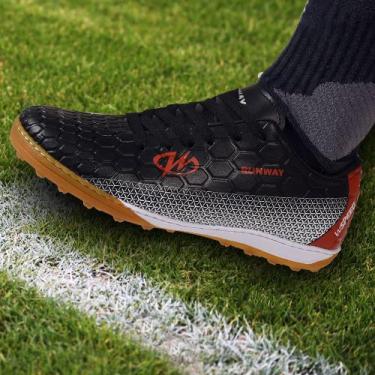 Imagem de Chuteira Society Grama Sintética Runway Speed Feminino, Preto, 37
