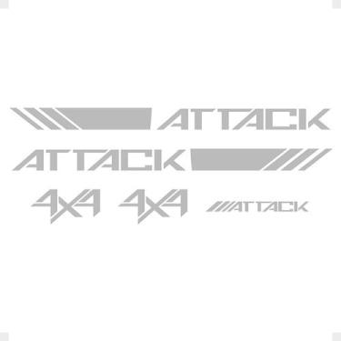 Imagem de Faixa Compatível Frontier Attack 2017/ 4x4 Adesivo Cinza - SPORTINOX