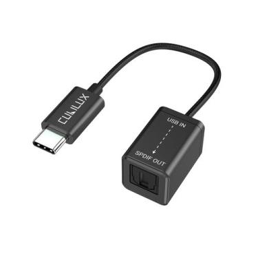 Imagem de Transmissor USB C para SPDIF Cubilux Tipo C para áudio óptico