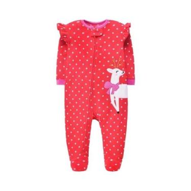 Imagem de Macacão de Lã para Bebê Recém-Nascido (0-12 Meses) - Pijamas de Invern