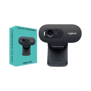 Imagem de Logitech-c270 c270i webcam, hd 720p, com microfone embutido, para bate