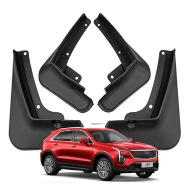 Imagem de Para-lamas e Protetores contra Respingos para Cadillac XT4 2024 2025, Alargadores Para-lamas Dianteiros e Traseiros, Para-lamas em ABS, Protetores contra Lama Pedras e Detritos