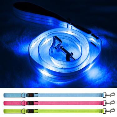 Imagem de Coleira LED para cães Blinlit, recarregável, impermeável, nylon de 4 p