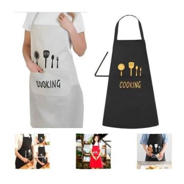Imagem de Avental De Cozinha Cooking Pvc 60Cm X 70Cm Alças Ajustáveis - Top Rio