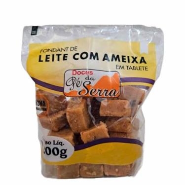 Imagem de Saquinho de Doce de Leite com Ameixa em Cubinho 200g - Doces Pé da Serra