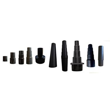 Imagem de Kit universal de adaptador de mangueira de vácuo e acessórios de aspirador de pó 11 acessórios para aspirador de pó de 7/20.3 cm a 1 3/10.2 cm e 6 cm. Aspirador de pó inclui 5 redutores de vácuo de