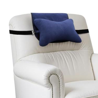 Imagem de Almofada reclinável de suporte de cabeça e pescoço, almofada de encosto de cabeça para cadeira de sofá, design antiderrapante para alívio da dor no pescoço no sofá, assento de carro, viagens