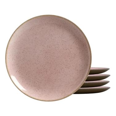 Imagem de Jogo De Pratos Raso Cerâmica Kit 4Pcs 29Cm Dominica Alleanza