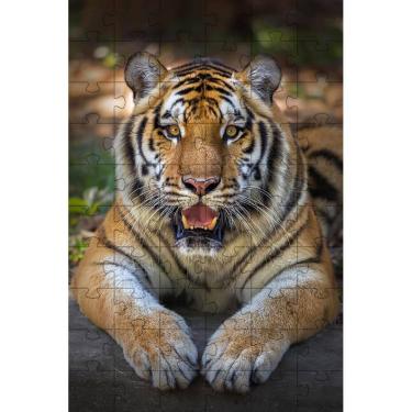 Imagem de Quebra-Cabeças Tigre De Bengala De 60 Peças Educativo