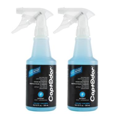 Imagem de Spray destruidor de odores esportivos Captodor 500mL (2 frascos de 500