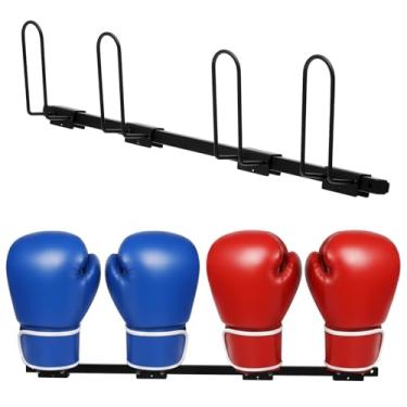 Imagem de Otoolling 2 conjuntos de luvas de boxe rack de armazenamento de parede para secadora comporta 4 pares de luvas de boxe organizador de garagem para academia, casa, sala de treinamento, shopping center