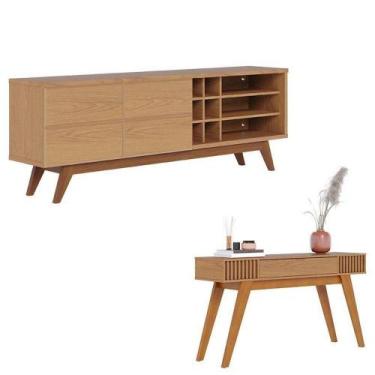 Imagem de Rack Bancada Noronha 1.8 Com Aparador Riviera Freijó  Colibri - COLIBR