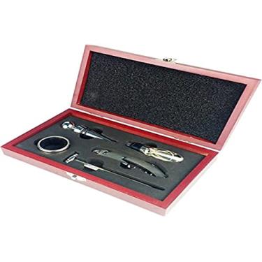 Imagem de Livon Kit vinho estojo maleta acessórios 5 peças saca rolha, 1887