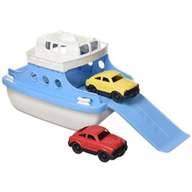 Imagem de Ferry boat de brinquedos verdes, azul / branco CB - Pretend Play, Motor