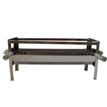 Imagem de Churrasqueira Espetinhos Portátil Com Grelha Inox Issi Grill